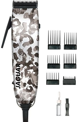 JAGUAR Haarschneidemaschine CM 2000 Camo | Profi-Haarclipper für Netzbetrieb | Schnellmontage-System | Aufsteckkammset | vom Profi für Dich…