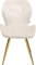 Kare Design Stuhl Viva, Creme, Esszimmerstuhl, Polsterstuhl, Samtoptik, 47cm Sitzhöhe, 82x50x59 cm (H/B/T)