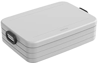 Mepal Take a Break Large - Limited Edition Cool Grey/Grey - 1500ml - Lunchbox mit Trennwand - Ideal für Mealprep - Spülmaschinenfest, Polypropylen