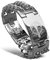 bahamut Mens Viking Odin Gungnir Mjolnir Stainless Steel Cool Cuban Chain Link Bracelet for Men,Norse Cuff Wristband Jewelry (Silver Gungnir Spear)