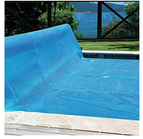 Pool Cover Poolabdeckplane 10m 9m 8m 7m 6m 5m 4m 3m 2m 1m Solarabdeckung für oberirdische Pools / Pools im Boden Rechteckig, Pool Whirlpool Spa Schwimmende Thermodecken Blaue Luftpolsterabdeckungen (