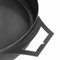 COOK KING Grill Bratpfanne aus Naturstahl 50 cm mit langem Griff
