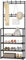 GLDWEY Garderobenständer Designs 3-in-1-Garderobe Garderobe mit Schuhregal freistehende Garderobe für Flur mit 8 abnehmbaren Haken weiße Garderobe für Wohnzimmer Schlafzimmer Flur Eingang Größe: A