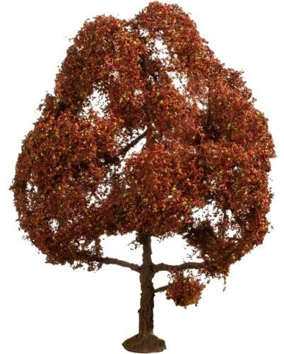 NOCH® Haya roja con árbol de construcción de maquetas, 15 cm para los anchos de vía H0, TT, N, Z, perfecto también para dioramas y maquetas militares o Wargaming