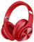 DOQAUS Wireless Headphones Over Ear, 90 Hrs Playtime Bluetooth Headphones with 3 EQ Modes, Soft Memory Protein Earpads, Foldable Wireless Headphones with Mic for Home Office Cellphone PC Tablet (Red)