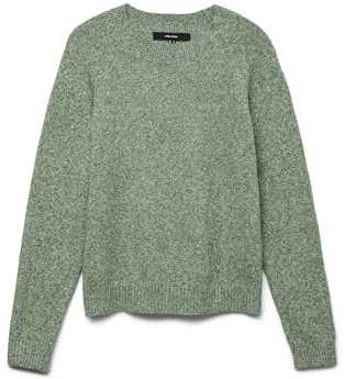 VERO MODA Damen Vmdoffy Ls O-Neck Blouse Ga Noos, Laurel Wreath, XS