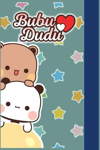 Notebook: Dudu and Bubu Cute Couple Bear and Panda Cartoon 6 x 9 140 Pages Wide Ruled