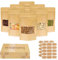 100 Pièces Sachet Kraft Alimentaire avec Fenetre, 9x14cm Sachet Zip Kraft Réutilisables Sac Papier Kraft Zip Pochette Kraft Emballage Alimentaire pour Noix Grains Café Thé Épices