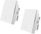 ZigBee Smart Light Switch 2Pack, Work with Alexa Google Home, Pushbutton Switch with Backlight, Neutral Wire Required, Zigbee Hub Required, 1 Gang