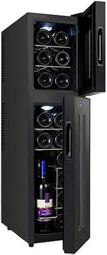 QPZMALSKY Thermoelectric Cooler For Red And White Wine Of 18 Bottles, Silent Operation Thermoelectric Refrigerator For Independent Small Refrigerator Wine For Wine, Dispute