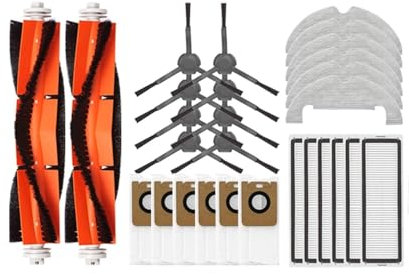 YIKRAOS Accessoires Compatibles Dreame Bot Z10 Pro / L10 Plus Sac À Poussière Filtre Brosse Principale Vadrouille Robot Aspirateur Pièces De Rechange(30pcs)