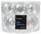 Weihnachtskugeln Glas 6cm x 10 Stück - matt & glänzend - Christbaumkugeln Weihnachtsbaumkugeln für Weihnachten - Christbaumschmuck & Weihnachtsbaumschmuck - Klar irisierend
