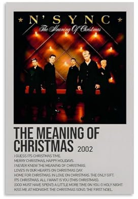 N'Sync The Meaning of Christmas Album-Cover, Musikalbum, Poster, Dekoration, Malerei, Leinwand, Wandposter und Kunstbild, Druck, moderne Heimdekoration, Poster, 50 x 75 cm, ungerahmter Stil
