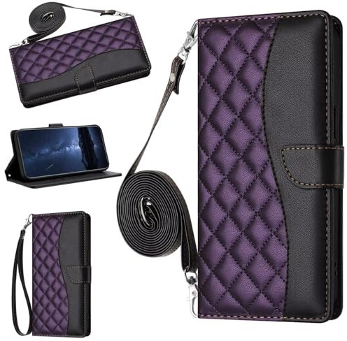 GoodcAcy Handyhülle für Realme C53/Realme C51/Realme Note 50 Hülle, Premium Leder Klapphülle [Kartenschlitzen] [Standfunktion] kompatibel mit Realme C53/Realme C51/Realme Note 50 Schutzhülle,lila