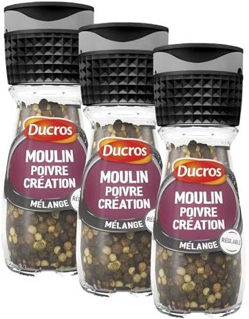 DUCROS - Moulin Poivre Création 34 g (Lot de 3)