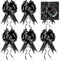 Prmape 30 Pcs Geschenkschleife Schwarz, Schleife Hochzeit Geschenk, Auto Schleifen für Hochzeit, Zugband Polyband Dekoschleife für Hochzeit Geburtstage Geschenkverpackung Auto Deko Tüten Zuckertüten