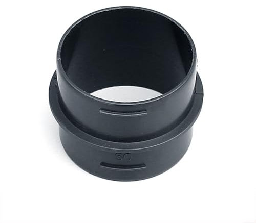 Aprilsunnyzone Tuyau de raccordement de conduit rond de 60 mm, connecteur de ventilation en plastique pour une connexion efficace des composants du système de chauffage