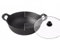 FSJMTQTS Friteuse Friteuse en Fonte Cuisinière à Induction Gaz Universel Restaurant à Domicile(30cm)