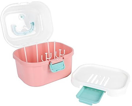 WATIIFUFU Babyflaschen Abtropfgestell mit Abflusssieb, Pp, Rosa