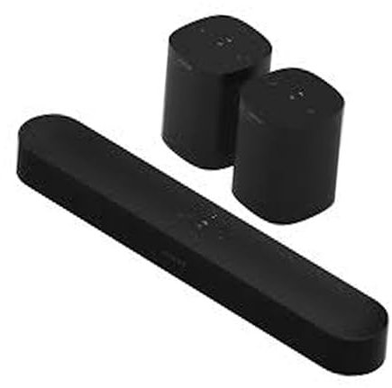 Sonos Beam Sound Bar Bundle (Gen 2) (Renewed)