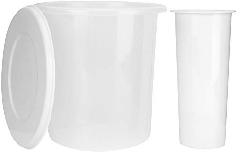 generic Clear Reusable Shaved Ice Molds with Lid, 17.5cm Refillable Ice Bucket for Cocktails/Smoothies/Snow Cones, BPA Freely Plastic Bar & Home Use