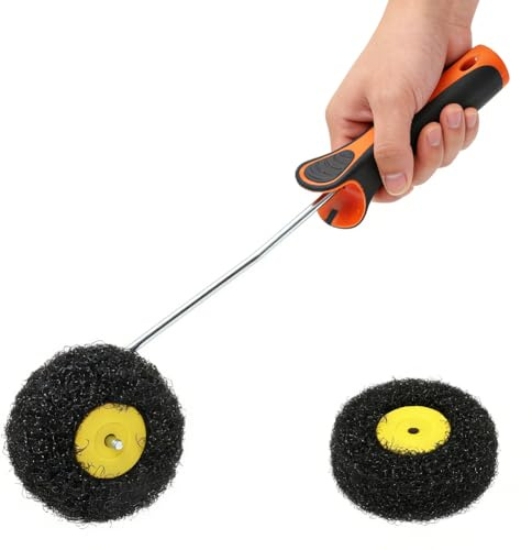 CEWROM Spachtelwalze, Spachtel Rolle 38cm, Beschichtungsroller für Spachtelmasse, Spezialwalze für Spachtelmasse, Rollspachtel-Walze, Putzwalze, Premium Nylon-Rolle für Spachtelmasse