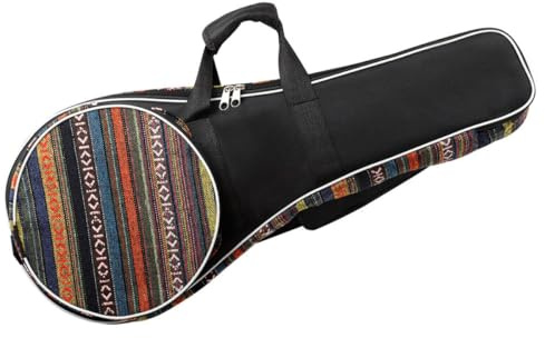 Homoyoyo Thickened Mandolin Bag Portable Carrying Case Musical Instrument Pouch with Padding Protective Storage for Acoustic and Electric Mandolins, Suitable for Random Color Assorted style