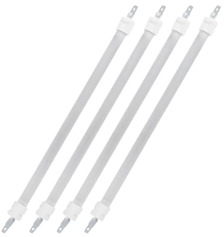 Uonlytech Tube de Quartz Infrarouge Lot de 4 pour Radiateur Tubulaire Électrique, Tubes en Verre Résistants la Chaleur, Remplacement Compact pour Chauffage de Terrasse Extérieur