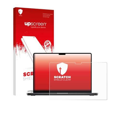 upscreen Protector Pantalla para Apple MacBook Pro 16 M5 2026 | Transparente Protección Pantalla Made in Germany Anti-Huellas Anti-Arañazos