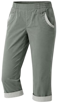 Caprihose Damen 7/8 Stretchhose mit Elastikbund und Taschen Kurze Maritime Sommer-Hose auch in großen Größen