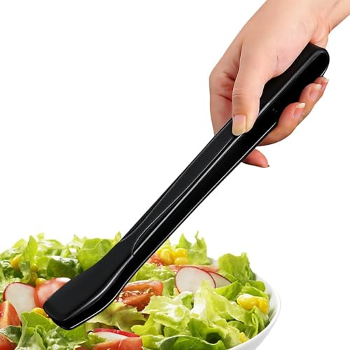 Pince en Silicone pour la Cuisine | Silicone Alimentaire Antidérapant Résistant à la Chaleur | Ustensiles de Cuisine et Accessoires - Pour Service, Camping, Chef, Friture, Viande, Bacon, Poulet, Gâtea