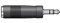 YOURSPARES Adaptor 3.5mm stereo plug to 6.3mm mono socket