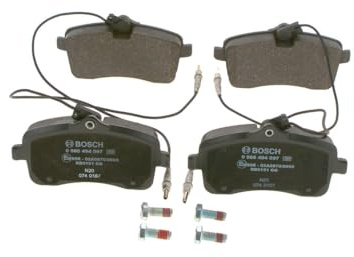 Bosch BP1007 - Brake Pads Car Front Axle - 1 Set of 4 Pads | Bosch Quality - Reduced Noise and Dust - ECE-R90 Certified - Copper-Free