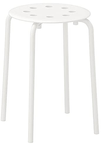 IKEA Marius Hocker aus Schweden, robust, 45 cm, Weiß