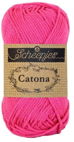 Scheepjes - Scheepjes Catona 114 Shocking Pink Yarn - 1x50g