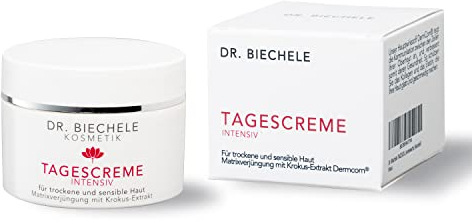 Dr. Biechele - TAGESCREME INTENSIV 50 ml - Feuchtigkeitsspendende Antifaltencreme für trockene & sensible Haut – Gesichtscreme mit Mandelöl & Bienenwachs - Frauen & Männer