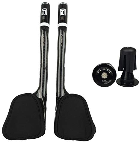 PLATT Fahrradlenker 31,8 Carbonlenker Renn/Triathlonlenker Aerobar Lenkeraufsatz Tri Bar, 3K Glossy