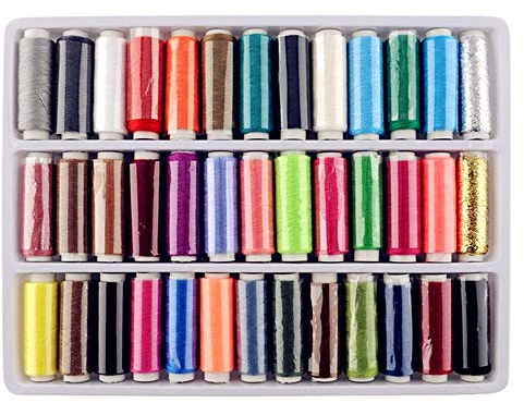 byou Fili da Cucito,Spolette Filo 39 Colorate Fili da Cucire in Poliestere con Film per Ricamo e lavori d' ago per Cucire e Cucire a Mano 76 Yards