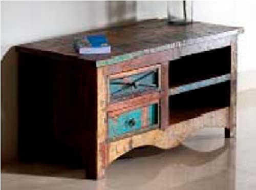 Aparador o mesa para Televisor o mesa para TV Vintage de madera maciza de mango