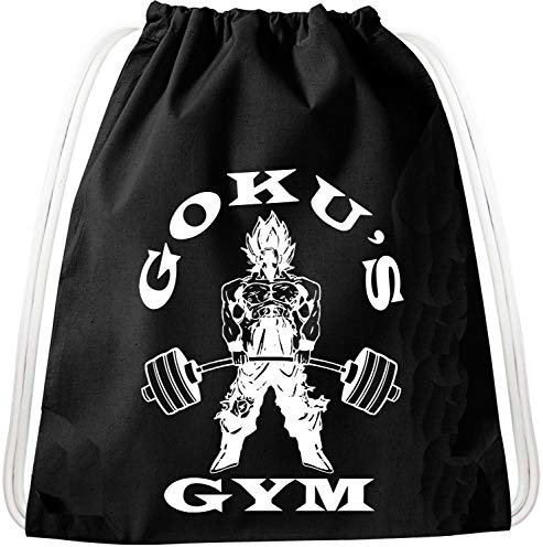 Golds Gym Goku Dragon Rucksack Tasche Turnbeutel Sport Jute Beutel, Rucksack