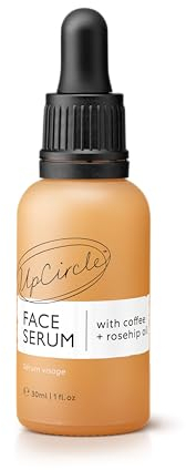 UpCircle Organic Face Oil With Coffee, Rosehip + Jojoba 30ml - Natural Hydrating Facial Oil - Vitamin C, Rosehip Oil Fades Dark Spots + Sea Buckthorn Keeps Skin Supple - Vegan + Cruelty-Free