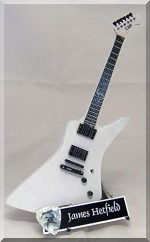 James Hetfield Miniatur-Gitarre Metallica Snakebyte mit Gitarrenplektrum