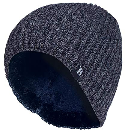HEAT HOLDERS - Herren Outdoor Winter Warm Beanie Strick Mütze mit Gefüttert (One Size, Navy (Halden))
