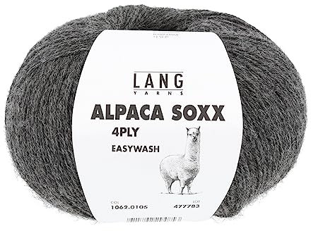 Lang Yarns Alpaca Soxx 4-ply 1062.0105 - Dunkelgrau Melange