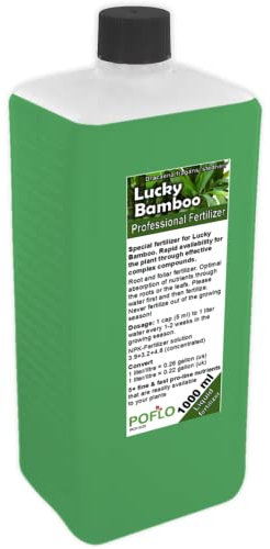 POFLO Engrais en bambou porte-bonheur Lucky Bamboo, NPK - Ligne professionnelle pour fertiliser le bambou Dracaena sanderiana