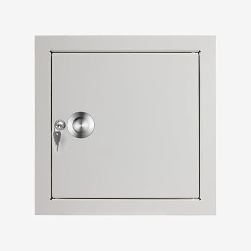 Wäscheschacht-Einwurftür Klappe Deckel QUATTRO ESSENTIAL (Weiß)