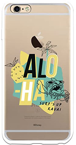 iPhone 6 Plus Case - 6S Plus Official Lilo & Stitch Stitch Alo Transparent to Protect Your Mobile Phone Case Flexible Silicone iPhone with Official Licensed Disney