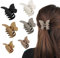 ALTcompluser 6 Stück Haarklammer Schmetterling Haarspange Rutschfeste Hair Claw Clips Matte Haar Klammern für Frauen Mädchen Damen Dickes Haar (4 Große +2 Klein)