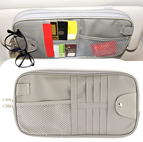 Auto Sonnenblende Organizer LKW-Aufbewahrungstasche Auto Sun Visor Organizer Zubehör Aufbewahrungstasche für Kartenlizenzschlüssel Handy Rechnung Dokument