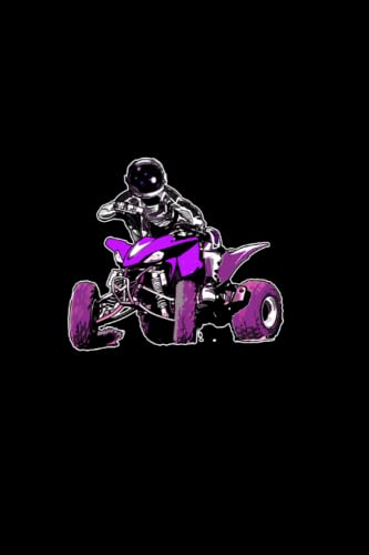 Quad Bike Astronaut Biker - Motor Sport Quad Bike Notebook: Dotted Lined Quad Bike Journal